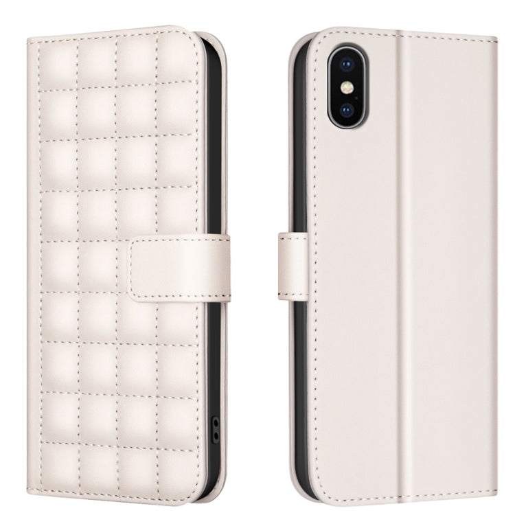 Square Texture Leather Phone Case, For iPhone 11 Pro, For iPhone XR, For iPhone XS Max, For iPhone 8 Plus / 7 Plus