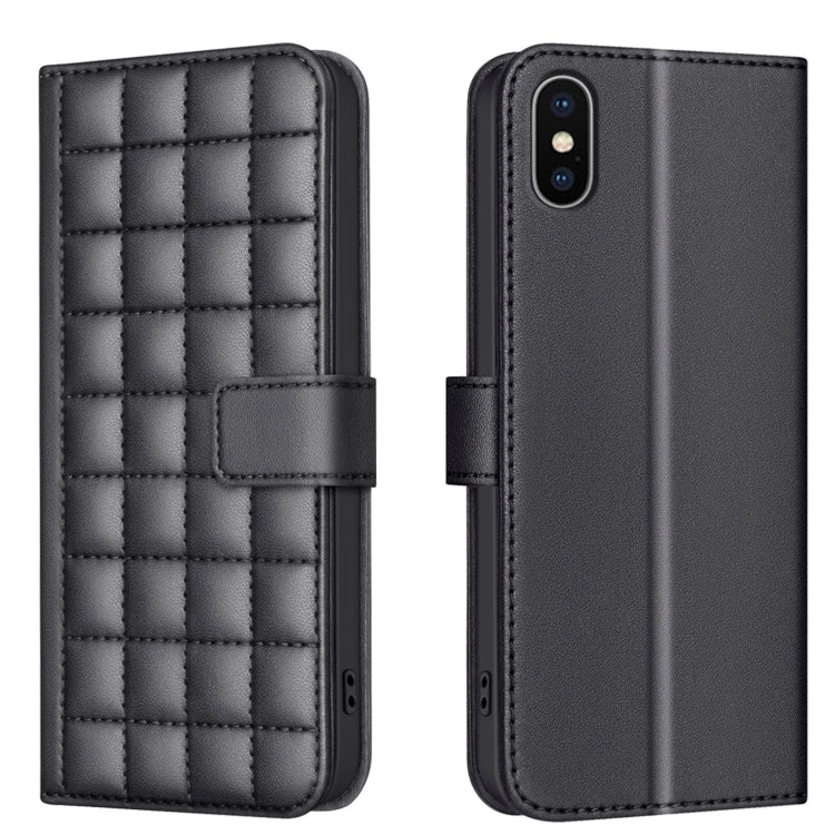 Square Texture Leather Phone Case, For iPhone 11 Pro, For iPhone XR, For iPhone XS Max, For iPhone 8 Plus / 7 Plus