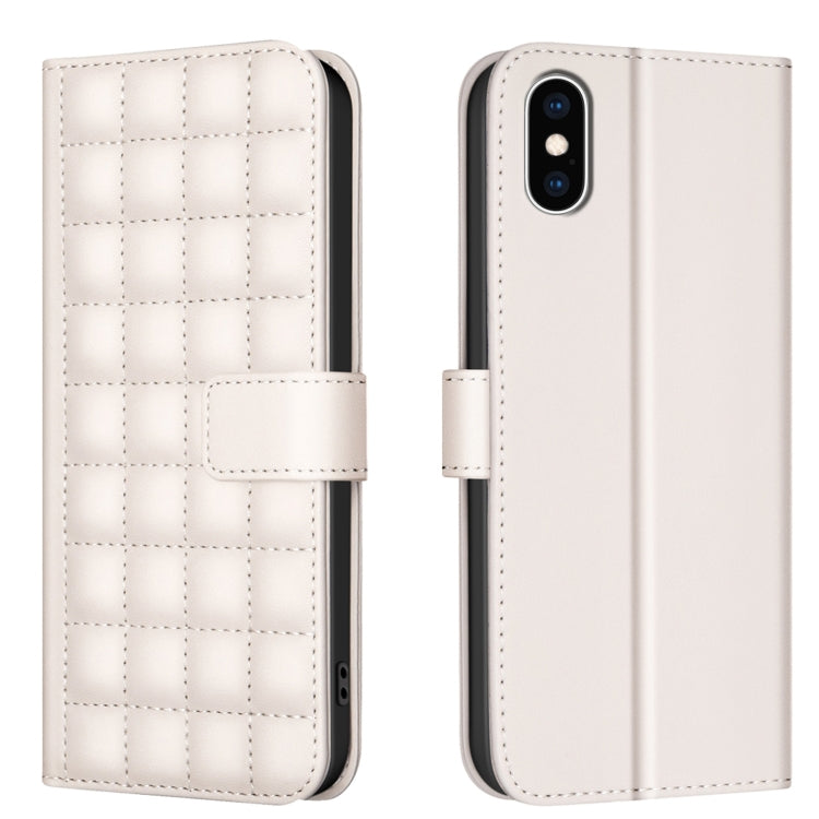 Square Texture Leather Phone Case, For iPhone 11 Pro, For iPhone XR, For iPhone XS Max, For iPhone 8 Plus / 7 Plus