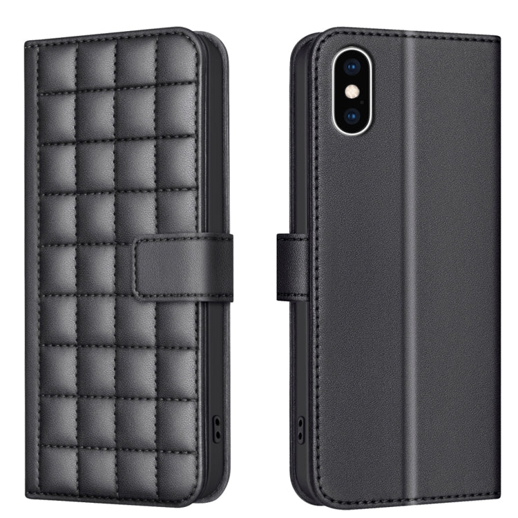 Square Texture Leather Phone Case, For iPhone 11 Pro, For iPhone XR, For iPhone XS Max, For iPhone 8 Plus / 7 Plus
