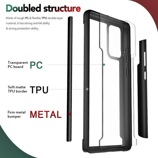 Note20 Ultra metal case corners reinforced TPU shock absorption feature