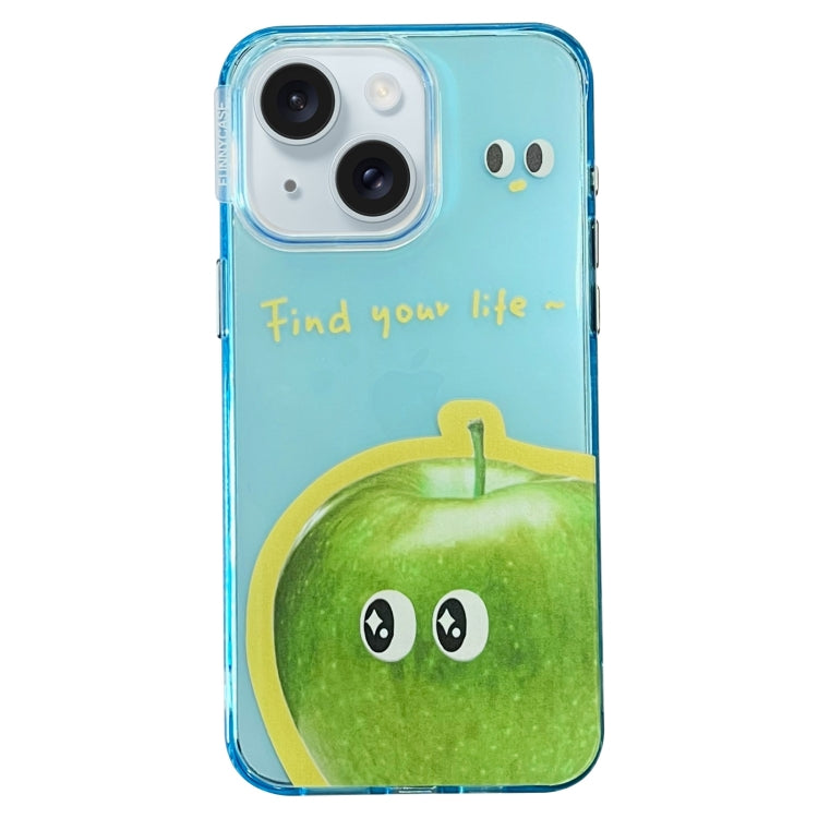 Fruit Pattern PC + TPU Transparent Phone Case