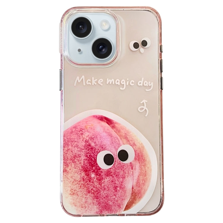 Fruit Pattern PC + TPU Transparent Phone Case