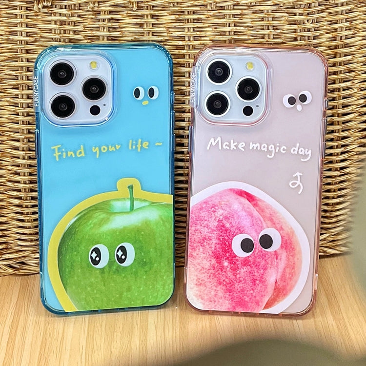 Fruit Pattern PC + TPU Transparent Phone Case