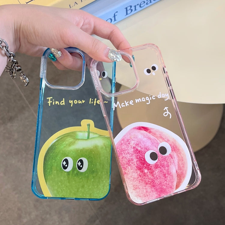 Fruit Pattern PC + TPU Transparent Phone Case