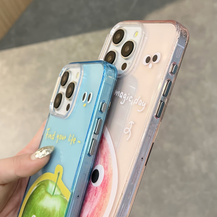 Fruit Pattern PC + TPU Transparent Phone Case