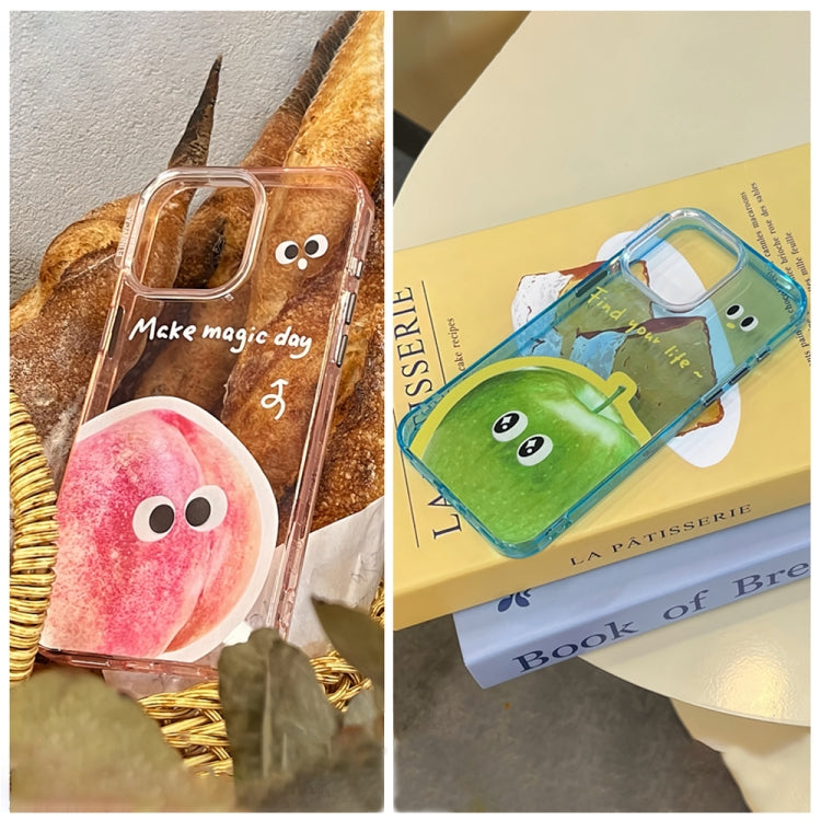 Fruit Pattern PC + TPU Transparent Phone Case