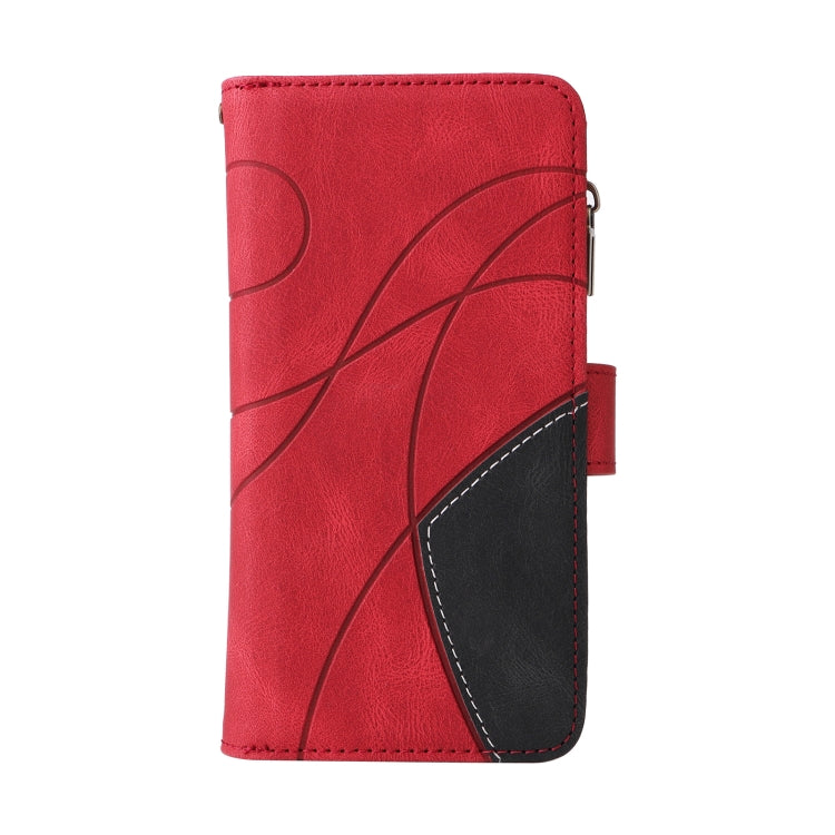 Dual-color 9 Card Slots Zipper Wallet Leather Phone Case, For iPhone 17e / 16e, For iPhone 17 Pro Max, For iPhone 17 Pro, For iPhone 17