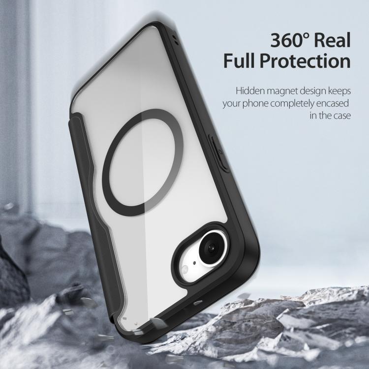 DUX DUCIS Skin X Pro Series MagSafe Ring Holder Leather Phone Case, For iPhone 17e / 16e, For iPhone 17 Pro Max, For iPhone 17 Pro, For iPhone 17, For iPhone Air, For iPhone 16 Pro Max