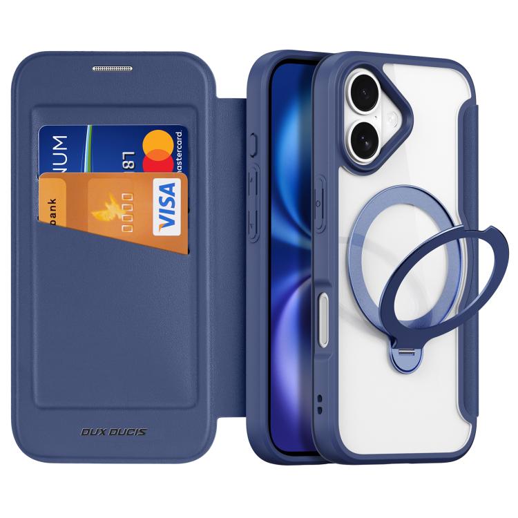 DUX DUCIS Skin X Pro Series MagSafe Ring Holder Leather Phone Case, For iPhone 17e / 16e, For iPhone 17 Pro Max, For iPhone 17 Pro, For iPhone 17, For iPhone Air, For iPhone 16 Pro Max