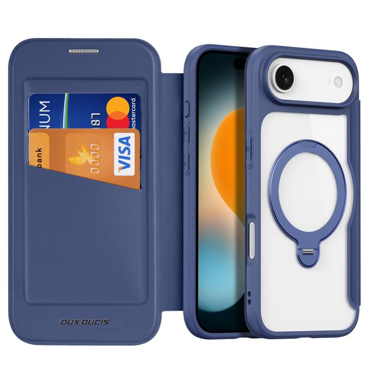 DUX DUCIS Skin X Pro Series MagSafe Ring Holder Leather Phone Case, For iPhone 17e / 16e, For iPhone 17 Pro Max, For iPhone 17 Pro, For iPhone 17, For iPhone Air, For iPhone 16 Pro Max