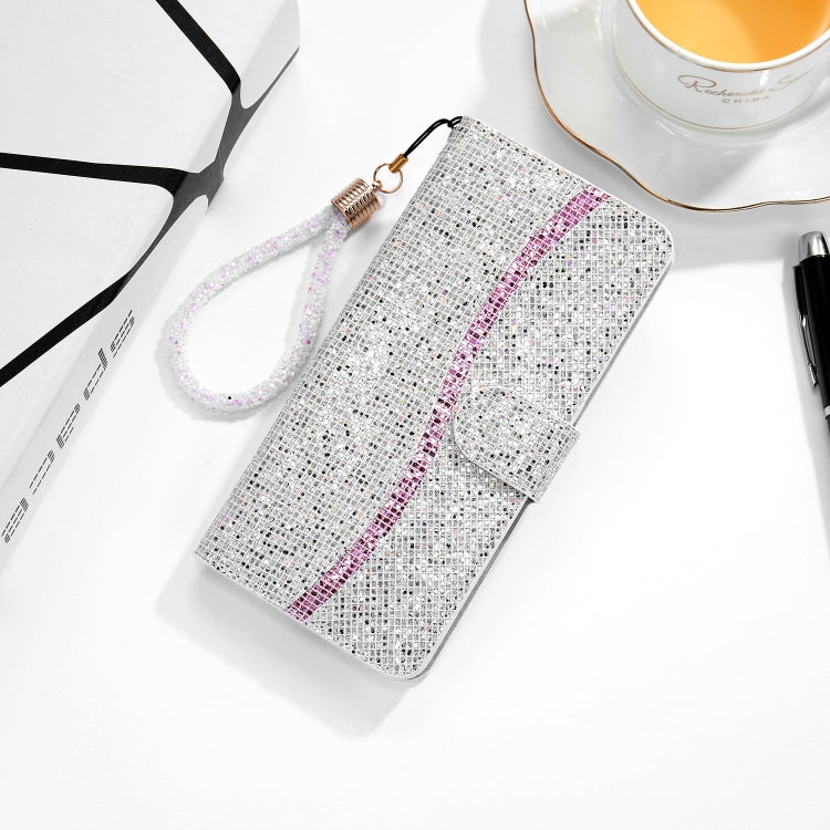 Glitter Powder Horizontal Flip Leather Case with Card Slots & Holder & Lanyard, For Samsung Galaxy A21s, For Samsung Galaxy Note 20, For Samsung Galaxy Note 20 Ultra