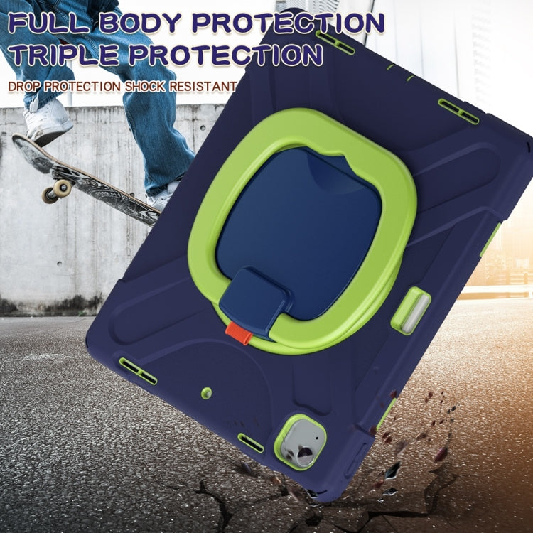 Silicone Hybrid PC Tablet Case with Holder & Shoulder Strap, For iPad Air 13 2026 / 2025 / 2024, For iPad Pro 13 2025 / 2024