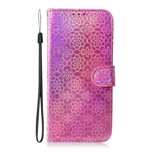 iPhone 12 mini case front view showing solid color design and magnetic buckle closure