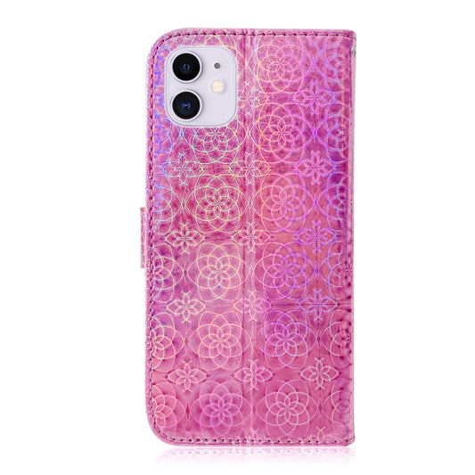 Magnetic flip case for iPhone 12 mini displaying interior card slot compartments