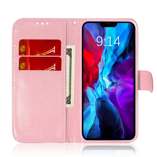 iPhone 12 mini leather wallet case with lanyard attachment and multiple storage pockets