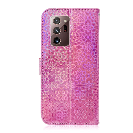 Multi-functional PU leather flip cover for Note20 Ultra with integrated card holder and cash slot
