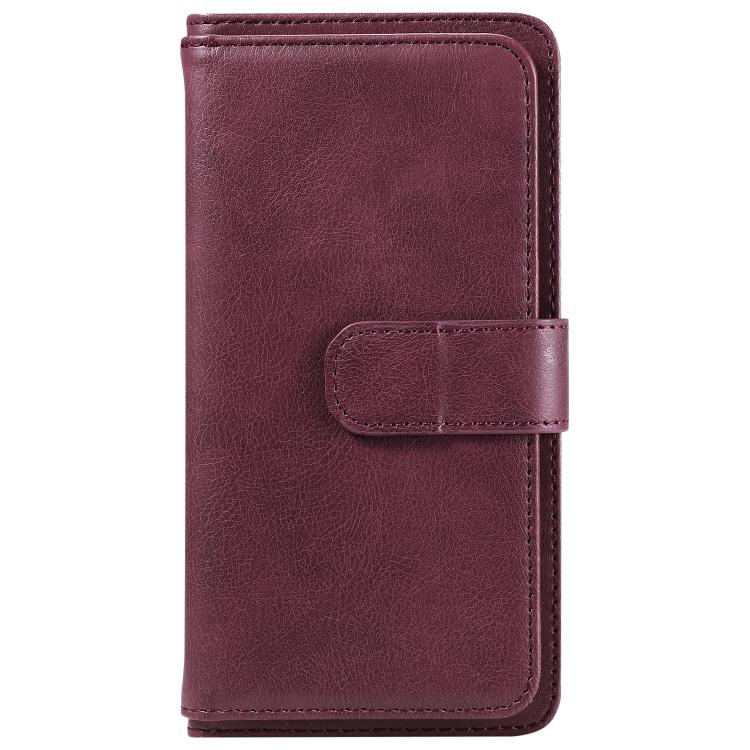 Multi-Function Wallet 10 Card Slots Leather Phone Case, For iPhone 17 Pro Max, For iPhone 17 Pro, For iPhone 17, For iPhone 17 Air