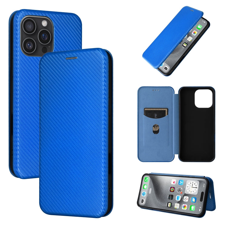 Carbon Fiber Texture Flip Leather Phone Case, For iPhone SE 2024, For iPhone 16 Pro Max, For iPhone 16 Pro, For iPhone 16 Plus