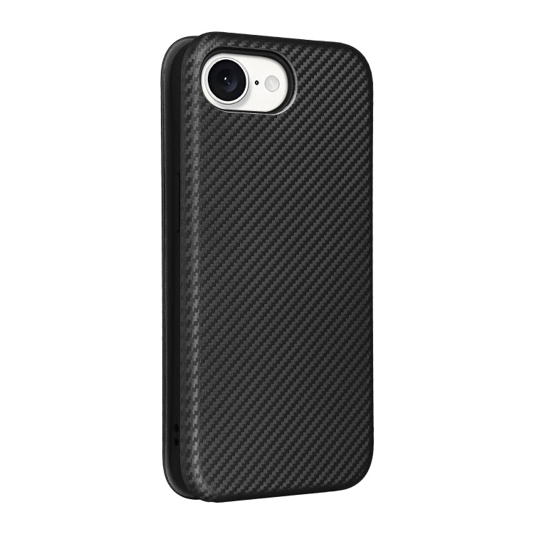 Carbon Fiber Texture Flip Leather Phone Case, For iPhone SE 2024, For iPhone 16 Pro Max, For iPhone 16 Pro, For iPhone 16 Plus