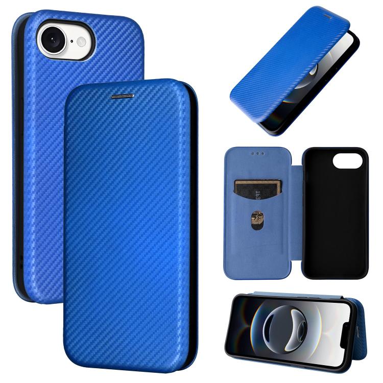 Carbon Fiber Texture Flip Leather Phone Case, For iPhone SE 2024, For iPhone 16 Pro Max, For iPhone 16 Pro, For iPhone 16 Plus