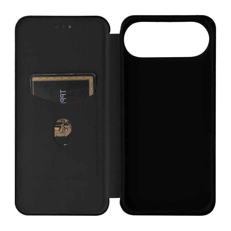 Carbon Fiber Texture Flip Leather Phone Case, For iPhone SE 2024, For iPhone 16 Pro Max, For iPhone 16 Pro, For iPhone 16 Plus