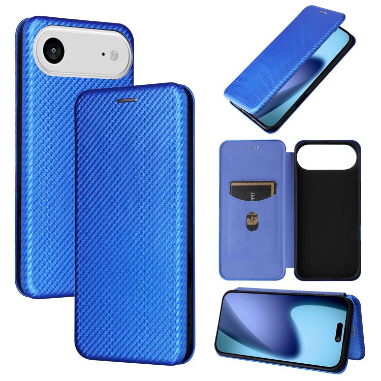 Carbon Fiber Texture Flip Leather Phone Case, For iPhone 17 Pro Max, For iPhone 17 Pro, For iPhone 17, For iPhone 17 Air