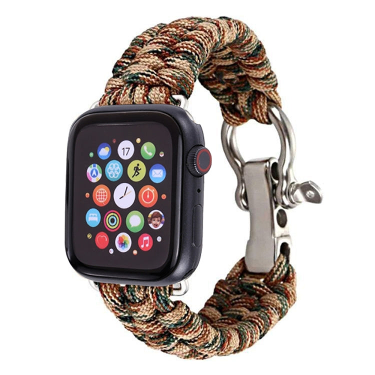For Apple Watch Series 5 & 4 44mm / 3 & 2 & 1 42mm Umbrella Cord Nylon Braided Strap, 5 & 4 44mm / 3 & 2 & 1 42mm