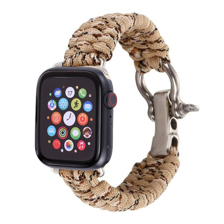 For Apple Watch Series 5 & 4 44mm / 3 & 2 & 1 42mm Umbrella Cord Nylon Braided Strap, 5 & 4 44mm / 3 & 2 & 1 42mm