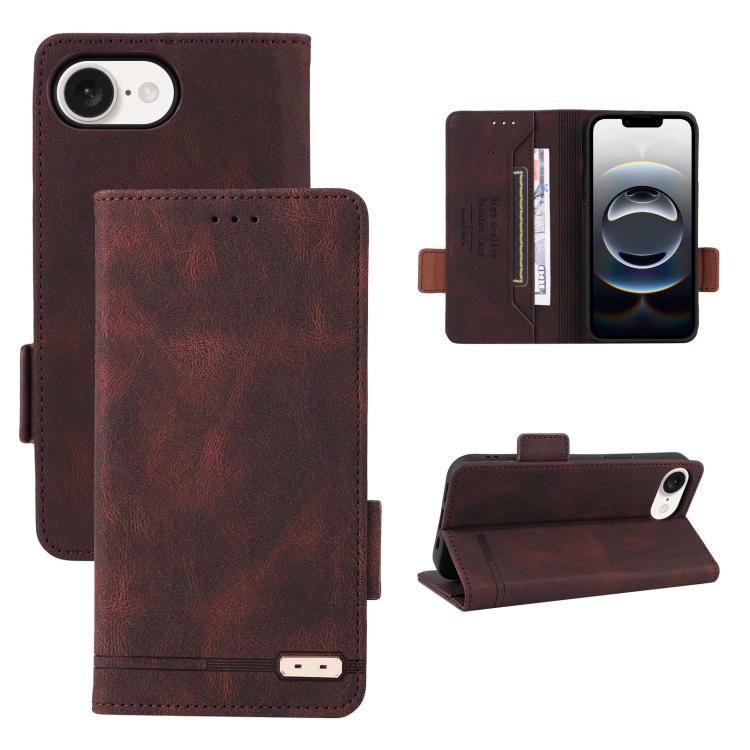 Magnetic Clasp Leather Phone Case, For iPhone 17 Pro Max, For iPhone 17 Pro, For iPhone 17, For iPhone SE 2024