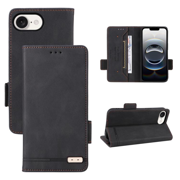 Magnetic Clasp Leather Phone Case, For iPhone 17 Pro Max, For iPhone 17 Pro, For iPhone 17, For iPhone SE 2024