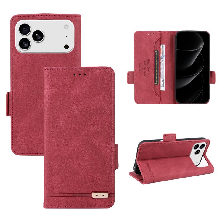Magnetic Clasp Leather Phone Case, For iPhone 17 Pro Max, For iPhone 17 Pro, For iPhone 17, For iPhone SE 2024