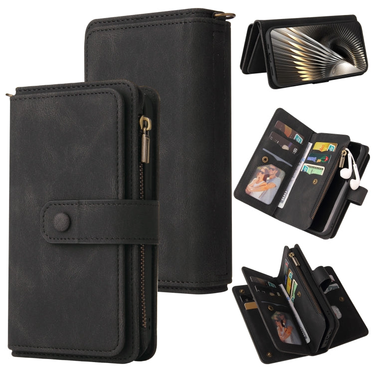Skin Feel Multi Card Slots Zipper Wallet Leather Phone Case, For Xiaomi 17 Ultra, For Xiaomi 14T Pro, For Xiaomi 14T, For Xiaomi Poco F6, For Xiaomi Poco F6 Pro