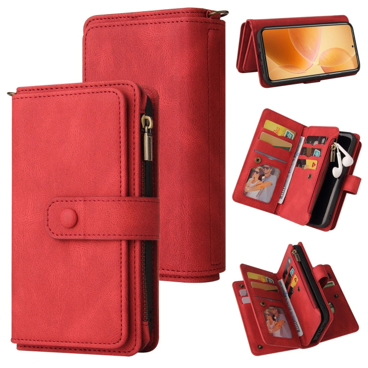 Skin Feel Multi Card Slots Zipper Wallet Leather Phone Case, For Xiaomi 17 Ultra, For Xiaomi 14T Pro, For Xiaomi 14T, For Xiaomi Poco F6, For Xiaomi Poco F6 Pro