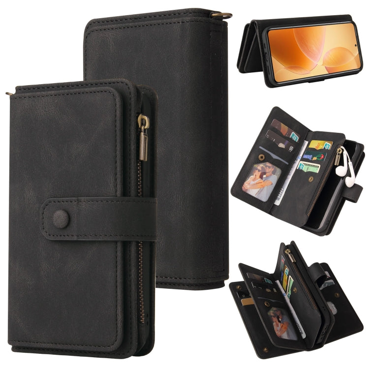 Skin Feel Multi Card Slots Zipper Wallet Leather Phone Case, For Xiaomi 17 Ultra, For Xiaomi 14T Pro, For Xiaomi 14T, For Xiaomi Poco F6, For Xiaomi Poco F6 Pro