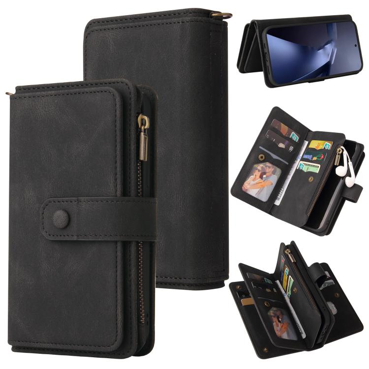 Skin Feel Multi Card Slots Zipper Wallet Leather Phone Case, For Xiaomi 17 Max 5G, For Xiaomi 17T Pro 5G Global, For Xiaomi 17T 5G Global, For Xiaomi 17 Ultra, For Xiaomi 14T Pro, For Xiaomi 14T