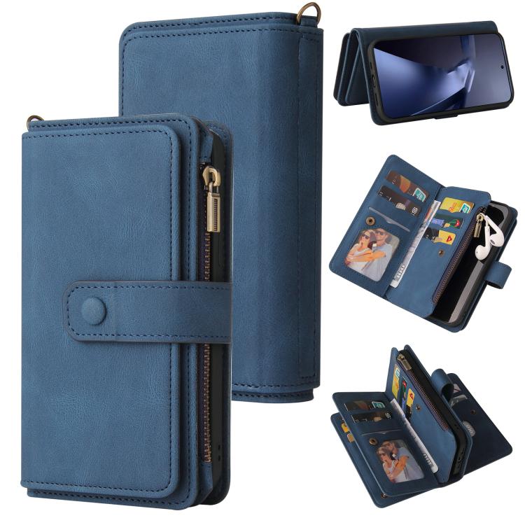 Skin Feel Multi Card Slots Zipper Wallet Leather Phone Case, For Xiaomi Poco C95 Pro, For Xiaomi 17 Max 5G, For Xiaomi 17T Pro 5G Global, For Xiaomi 17T 5G Global, For Xiaomi 17 Ultra, For Xiaomi 14T Pro