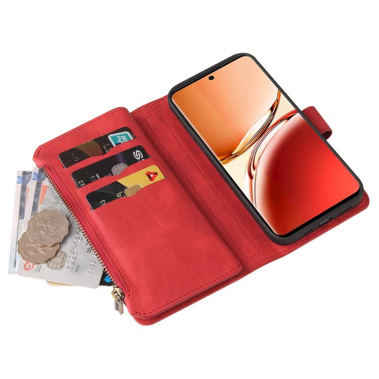Skin Feel Multi Card Slots Zipper Wallet Leather Phone Case, For Xiaomi 17 Max 5G, For Xiaomi 17T Pro 5G Global, For Xiaomi 17T 5G Global, For Xiaomi 17 Ultra, For Xiaomi 14T Pro, For Xiaomi 14T