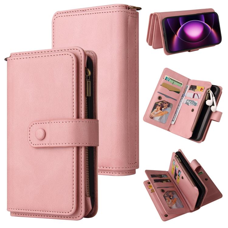 Skin Feel Multi Card Slots Zipper Wallet Leather Phone Case, For Xiaomi Poco C95 Pro, For Xiaomi 17 Max 5G, For Xiaomi 17T Pro 5G Global, For Xiaomi 17T 5G Global, For Xiaomi 17 Ultra, For Xiaomi 14T Pro
