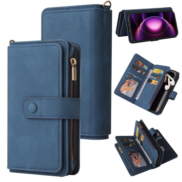 Skin Feel Multi Card Slots Zipper Wallet Leather Phone Case, For Xiaomi Poco C95 Pro, For Xiaomi 17 Max 5G, For Xiaomi 17T Pro 5G Global, For Xiaomi 17T 5G Global, For Xiaomi 17 Ultra, For Xiaomi 14T Pro