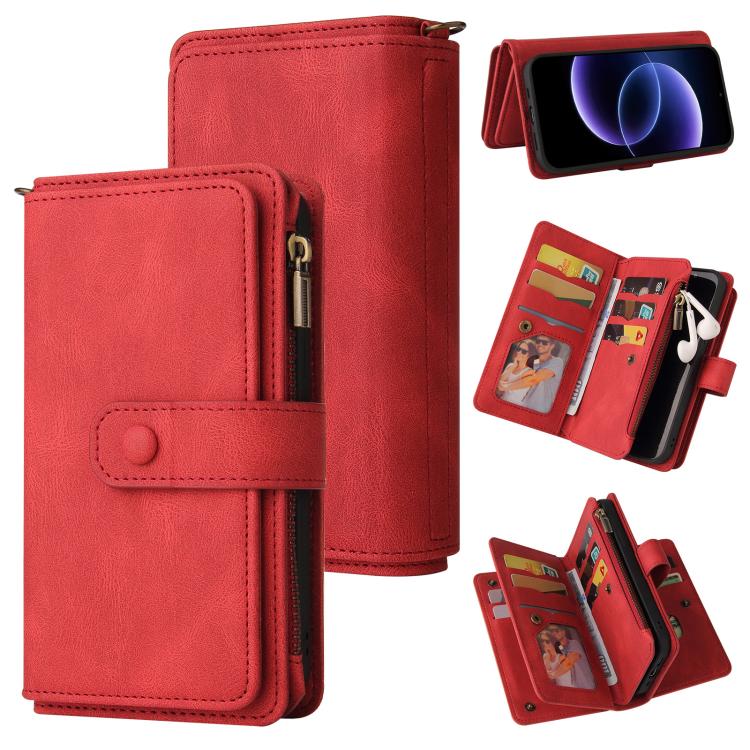 Skin Feel Multi Card Slots Zipper Wallet Leather Phone Case, For Xiaomi Poco C95 Pro, For Xiaomi Poco M8 Power 5G, For Xiaomi 17 Max 5G, For Xiaomi 17T Pro 5G Global, For Xiaomi 17T 5G Global, For Xiaomi 17 Ultra