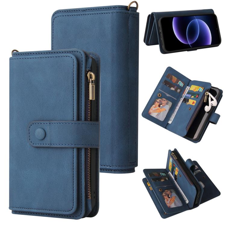 Skin Feel Multi Card Slots Zipper Wallet Leather Phone Case, For Xiaomi Poco C95 Pro, For Xiaomi 17 Max 5G, For Xiaomi 17T Pro 5G Global, For Xiaomi 17T 5G Global, For Xiaomi 17 Ultra, For Xiaomi 14T Pro