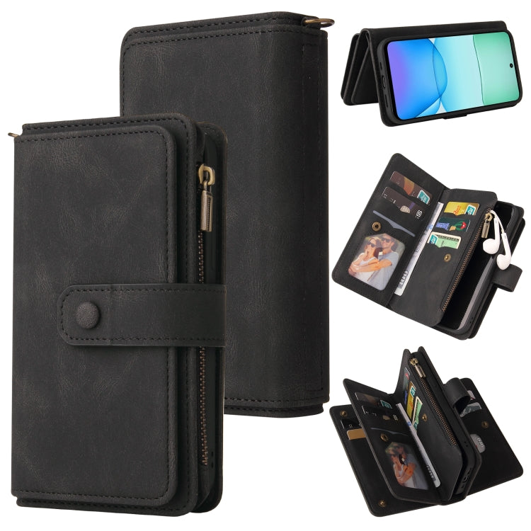 Skin Feel Multi Card Slots Zipper Wallet Leather Phone Case, For Redmi Note 14 Pro / 14 Pro+ 5G, For Redmi 14C 4G Global, For Redmi 13 4G Global, For Redmi K70