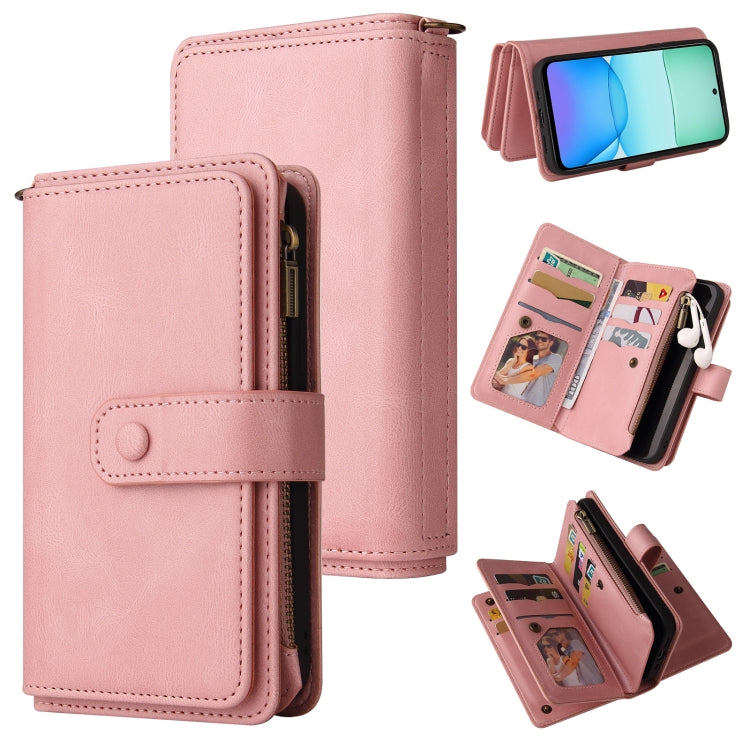 Skin Feel Multi Card Slots Zipper Wallet Leather Phone Case, For Redmi Turbo 5 Max / Poco X8 Pro Max 5G, For Redmi Turbo 5 / Poco X8 Pro 5G, For Redmi Note 14 5G, For Redmi Note 14 Pro / 14 Pro+ 5G, For Redmi 14C 4G Global, For Redmi 13 4G Global