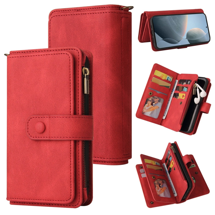 Skin Feel Multi Card Slots Zipper Wallet Leather Phone Case, For Redmi Note 14 Pro / 14 Pro+ 5G, For Redmi 14C 4G Global, For Redmi 13 4G Global, For Redmi K70