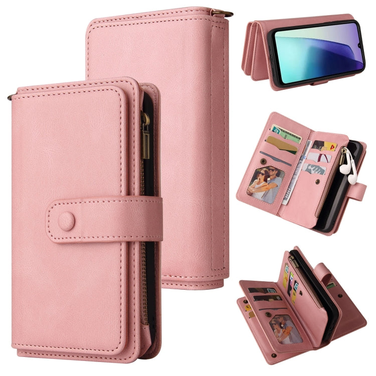 Skin Feel Multi Card Slots Zipper Wallet Leather Phone Case, For Redmi Note 14 Pro / 14 Pro+ 5G, For Redmi 14C 4G Global, For Redmi 13 4G Global, For Redmi K70