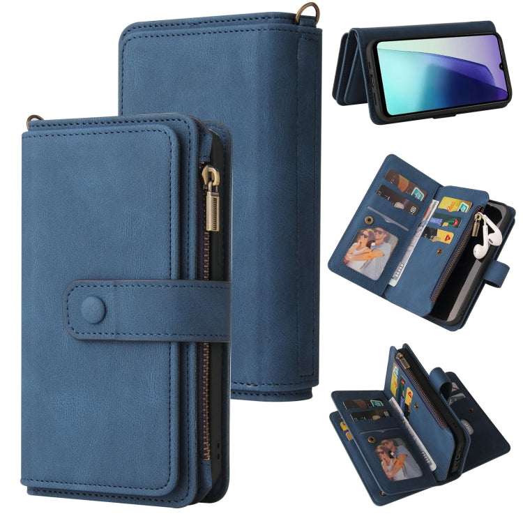 Skin Feel Multi Card Slots Zipper Wallet Leather Phone Case, For Redmi Note 14 Pro / 14 Pro+ 5G, For Redmi 14C 4G Global, For Redmi 13 4G Global, For Redmi K70