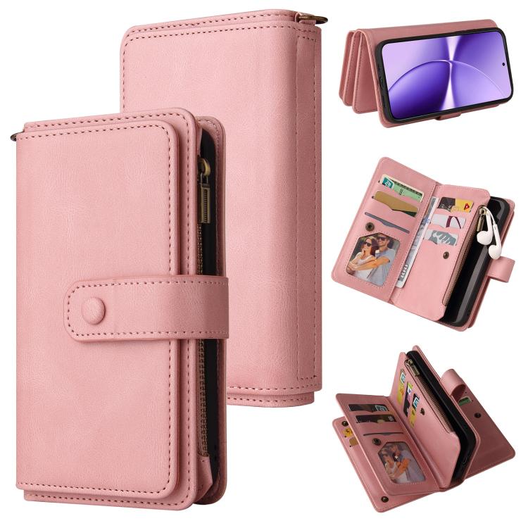 Skin Feel Multi Card Slots Zipper Wallet Leather Phone Case, For Redmi Note 17 5G/4G Global 169.7mm, For Redmi Note 17 Pro+ 5G Global 163.4mm, For Redmi 17 5G / 4G Global 170mm, For Redmi Turbo 5 Max / Poco X8 Pro Max 5G                                ...