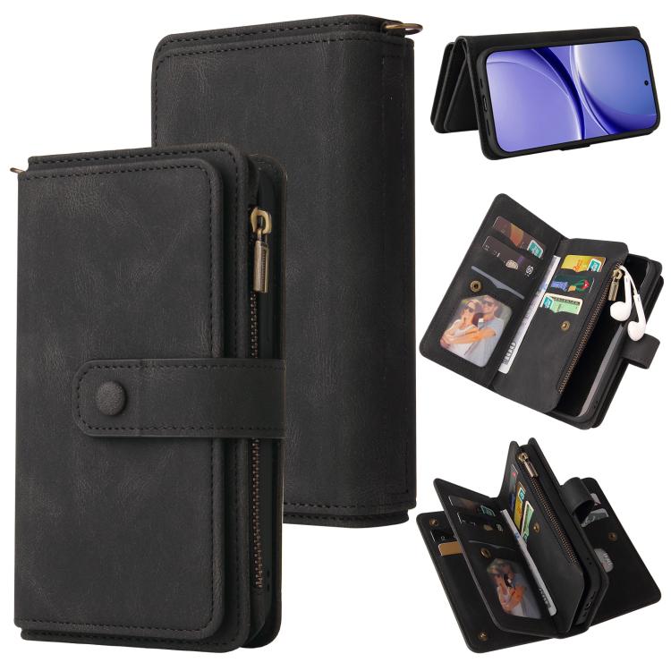 Skin Feel Multi Card Slots Zipper Wallet Leather Phone Case, For Redmi Note 17 5G/4G Global 169.7mm, For Redmi Note 17 Pro+ 5G Global 163.4mm, For Redmi 17 5G / 4G Global 170mm, For Redmi Turbo 5 Max / Poco X8 Pro Max 5G                                ...