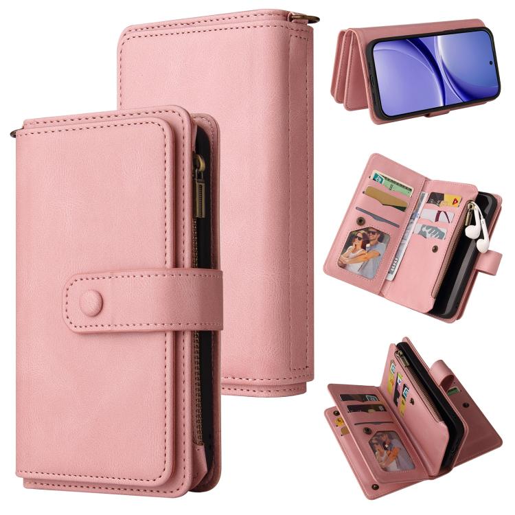 Skin Feel Multi Card Slots Zipper Wallet Leather Phone Case, For Redmi Turbo 5 Max / Poco X8 Pro Max 5G, For Redmi Turbo 5 / Poco X8 Pro 5G, For Redmi Note 14 5G, For Redmi Note 14 Pro / 14 Pro+ 5G, For Redmi 14C 4G Global, For Redmi 13 4G Global